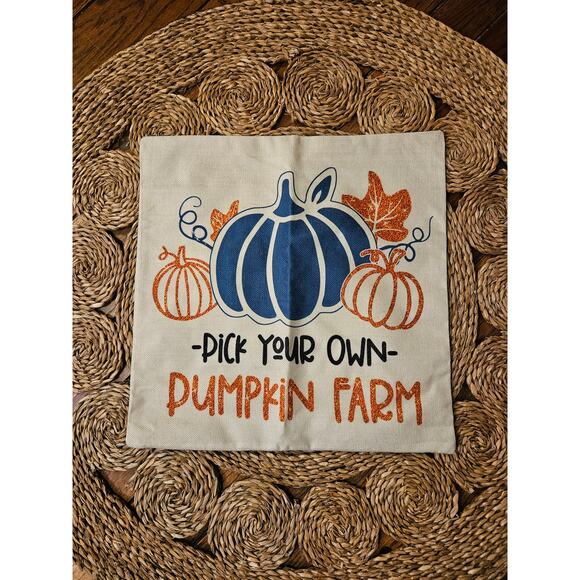 Set of 4 Fall & Halloween Pillow Covers – 17” x 17” - Picture 2 of 4